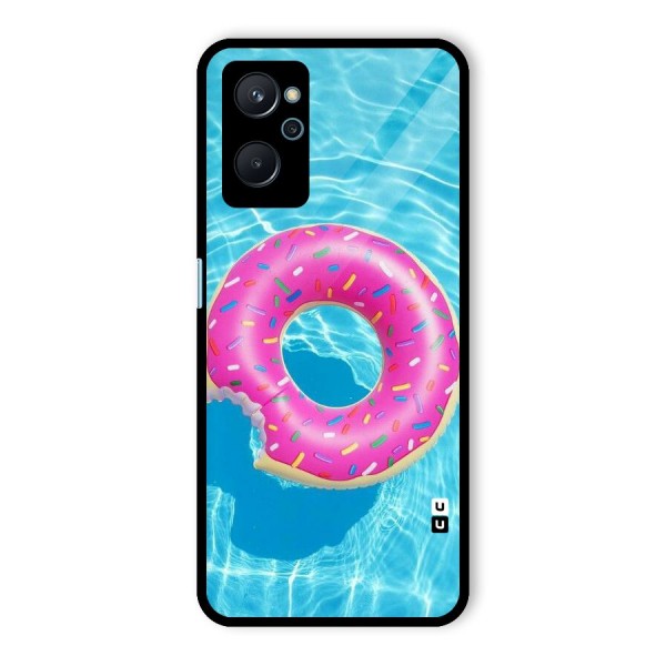 Donut Swim Glass Back Case for Realme 9i