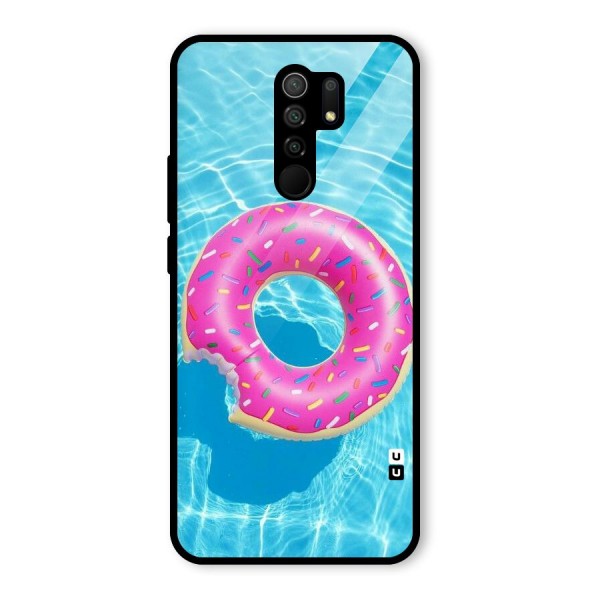 Donut Swim Glass Back Case for Redmi 9 Prime