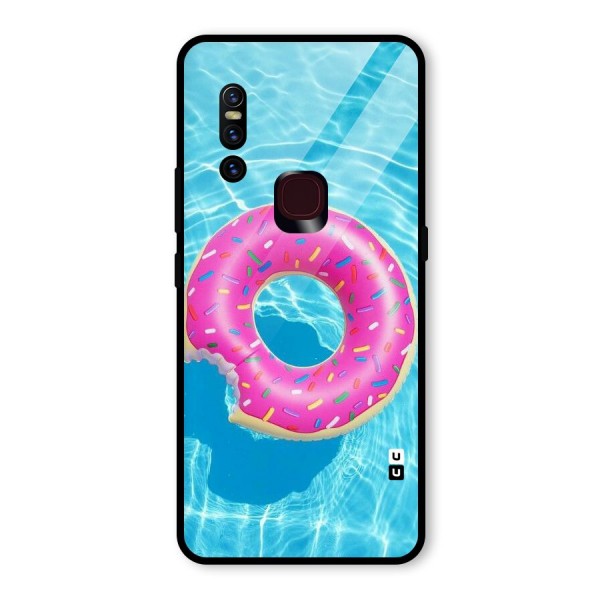 Donut Swim Glass Back Case for Vivo V15