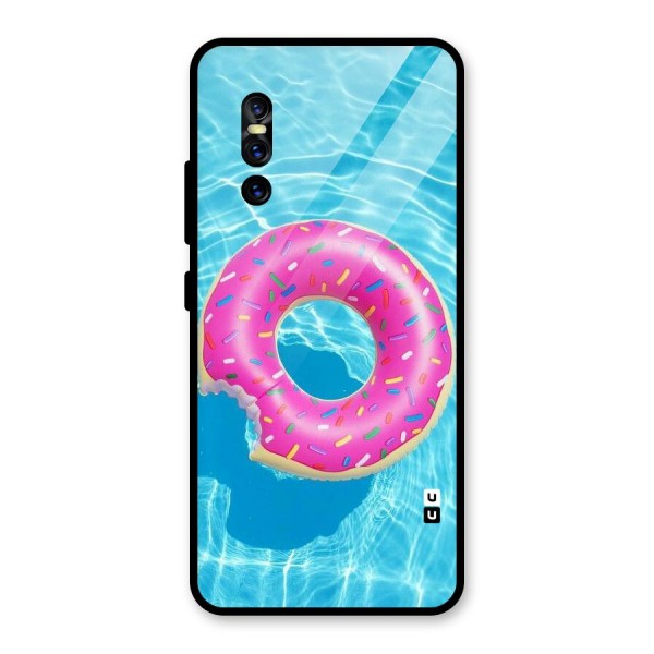 Donut Swim Glass Back Case for Vivo V15 Pro