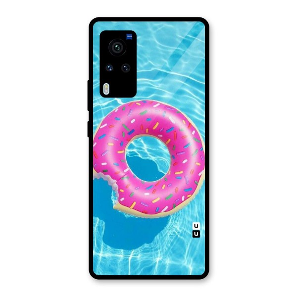 Donut Swim Glass Back Case for Vivo X60 Pro