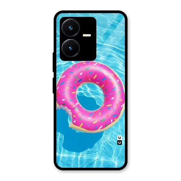 Donut Swim Glass Back Case for Vivo Y22