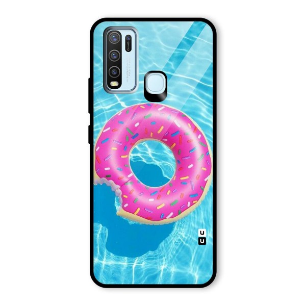 Donut Swim Glass Back Case for Vivo Y30