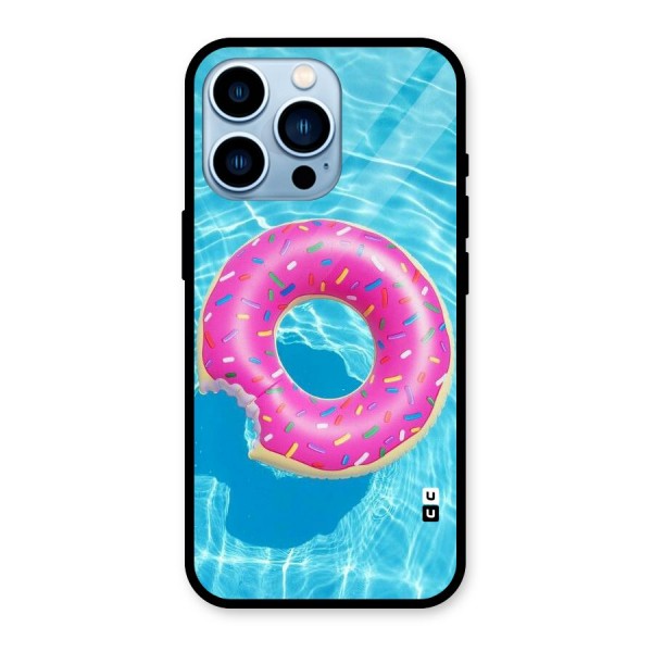 Donut Swim Glass Back Case for iPhone 13 Pro