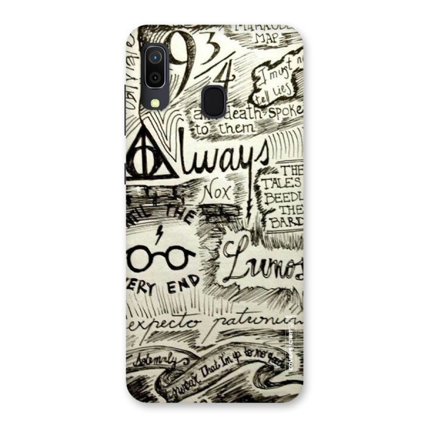 Doodle Art Back Case for Galaxy A20