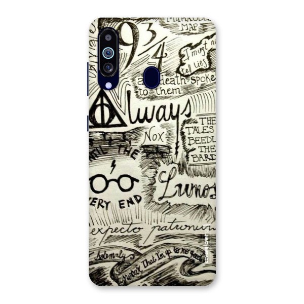 Doodle Art Back Case for Galaxy A60