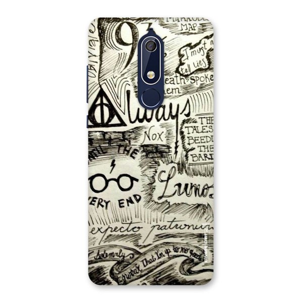 Doodle Art Back Case for Nokia 5.1