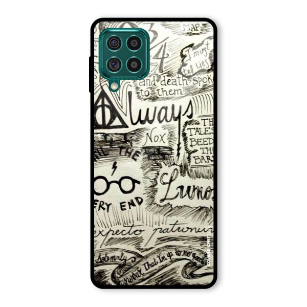 Doodle Art Glass Back Case for Galaxy F62