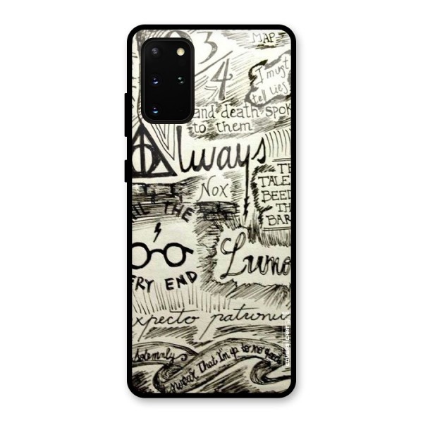 Doodle Art Glass Back Case for Galaxy S20 Plus