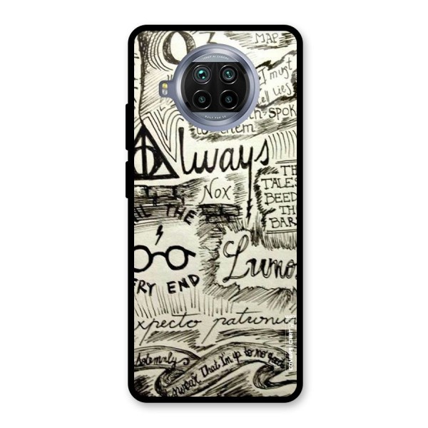 Doodle Art Glass Back Case for Mi 10i