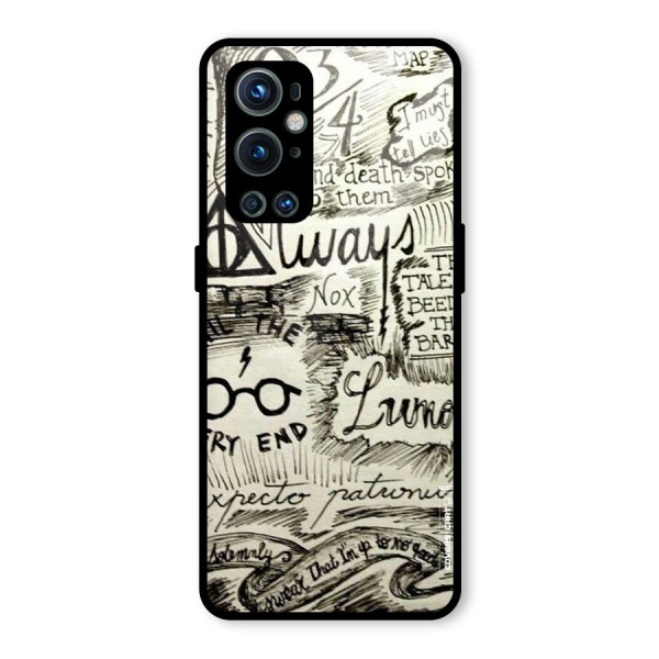 Doodle Art Glass Back Case for OnePlus 9 Pro