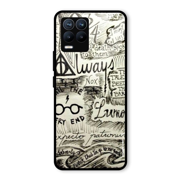 Doodle Art Glass Back Case for Realme 8 Pro