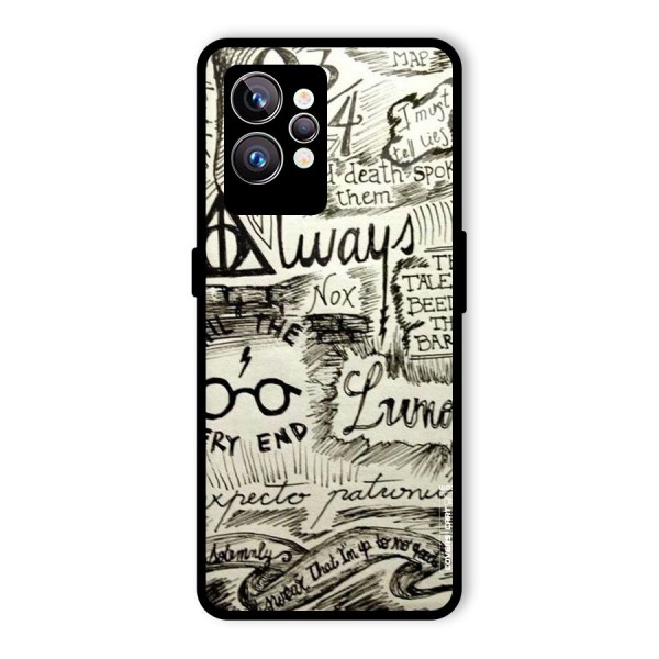 Doodle Art Glass Back Case for Realme GT2 Pro