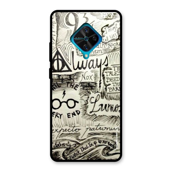 Doodle Art Glass Back Case for Vivo S1 Pro