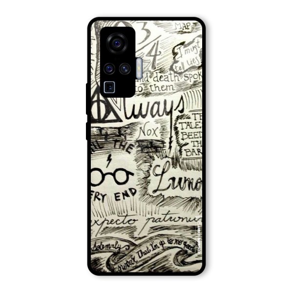 Doodle Art Glass Back Case for Vivo X50 Pro