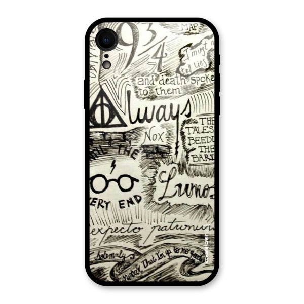 Doodle Art Glass Back Case for XR