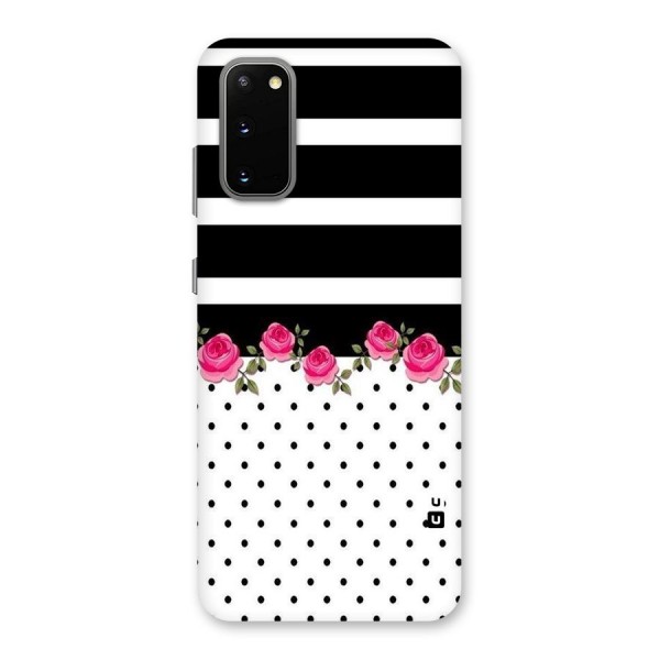 Dots Roses Stripes Back Case for Galaxy S20