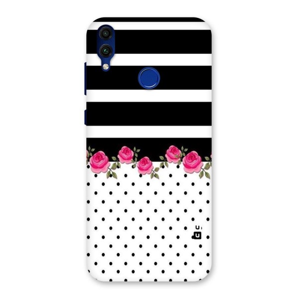 Dots Roses Stripes Back Case for Honor 8C