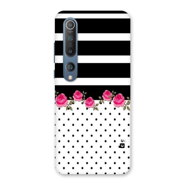 Dots Roses Stripes Back Case for Mi 10