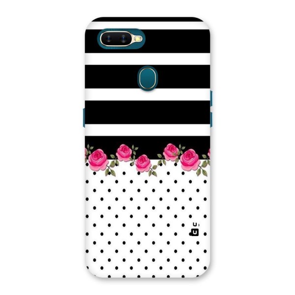 Dots Roses Stripes Back Case for Oppo A7