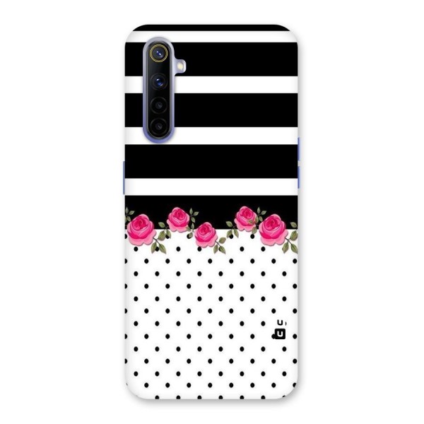 Dots Roses Stripes Back Case for Realme 6