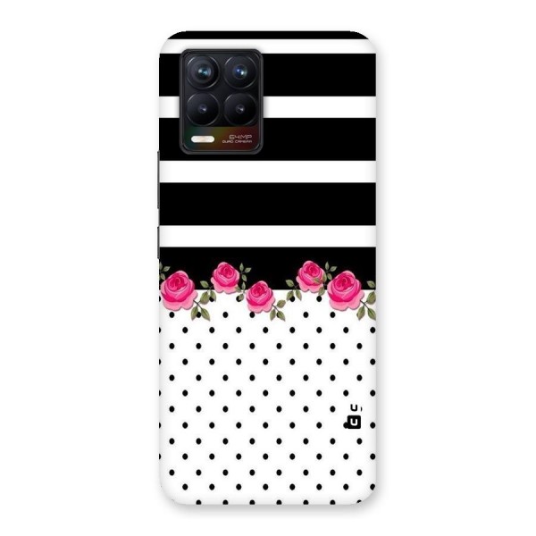 Dots Roses Stripes Back Case for Realme 8