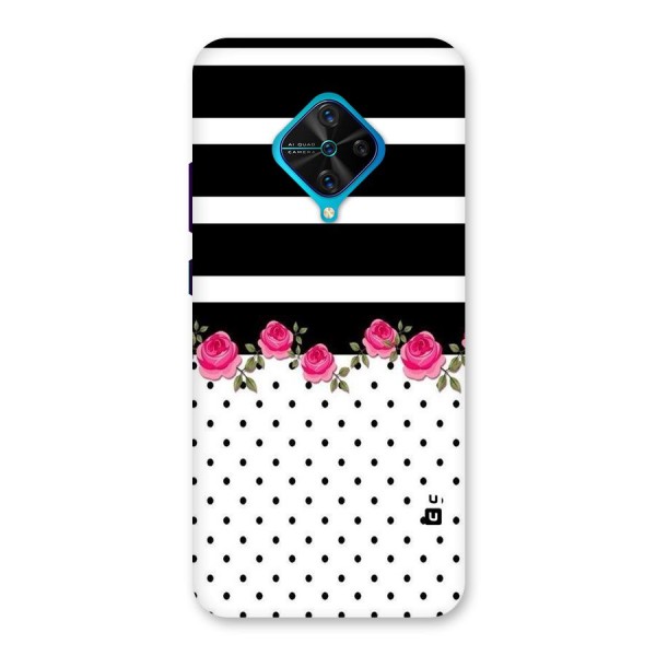 Dots Roses Stripes Back Case for Vivo S1 Pro