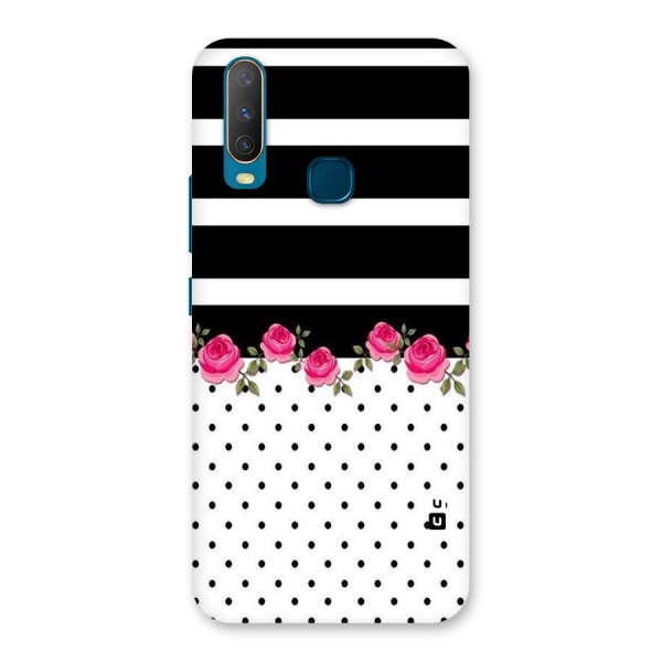 Dots Roses Stripes Back Case for Vivo U10