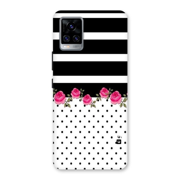 Dots Roses Stripes Back Case for Vivo V20 Pro