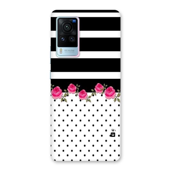 Dots Roses Stripes Back Case for Vivo X60 Pro