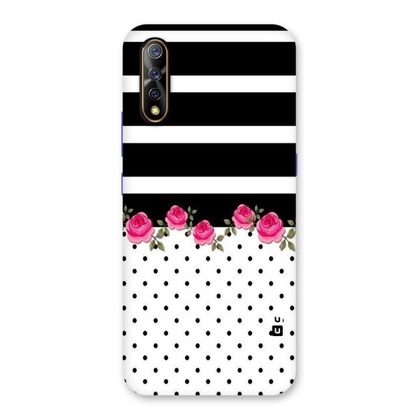 Dots Roses Stripes Back Case for Vivo Z1x