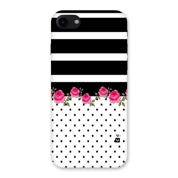 Dots Roses Stripes Back Case for iPhone SE 2020