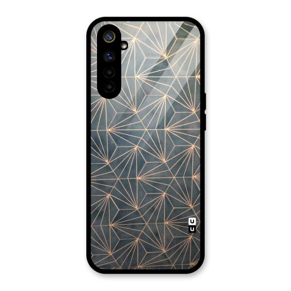 Dotted Lines Pattern Glass Back Case for Realme 6