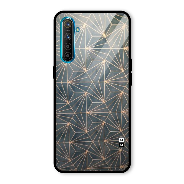 Dotted Lines Pattern Glass Back Case for Realme XT