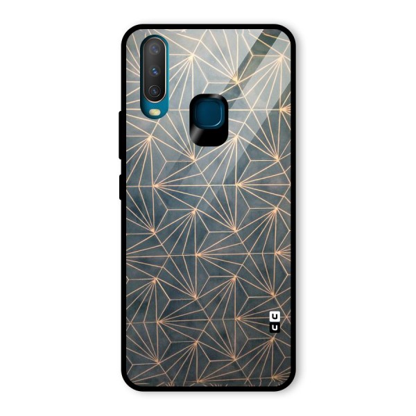 Dotted Lines Pattern Glass Back Case for Vivo Y15