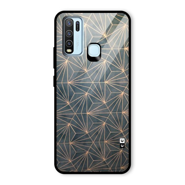 Dotted Lines Pattern Glass Back Case for Vivo Y50