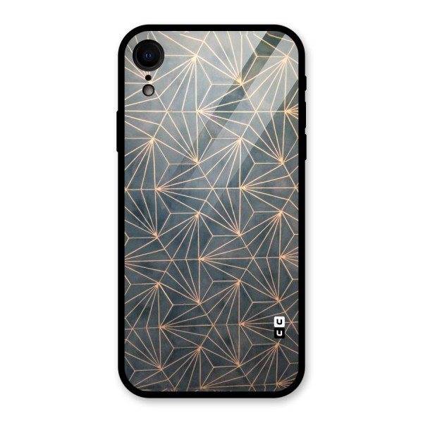 Dotted Lines Pattern Glass Back Case for XR