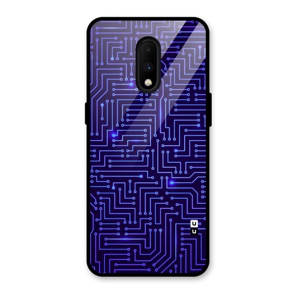 Dotting Lines Glass Back Case for OnePlus 7