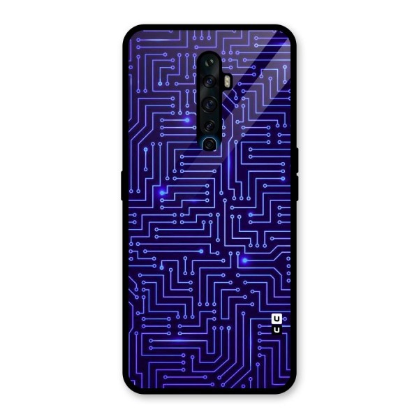 Dotting Lines Glass Back Case for Oppo Reno2 Z