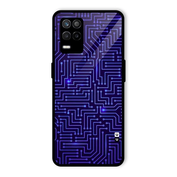 Dotting Lines Glass Back Case for Realme 9 5G