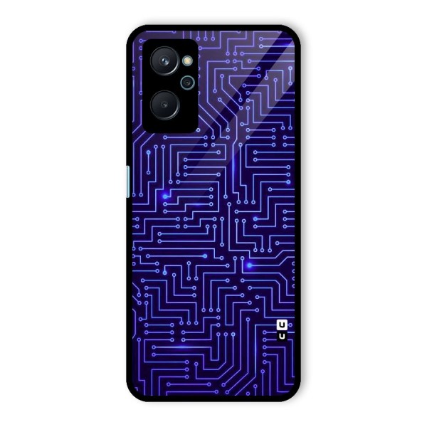 Dotting Lines Glass Back Case for Realme 9i