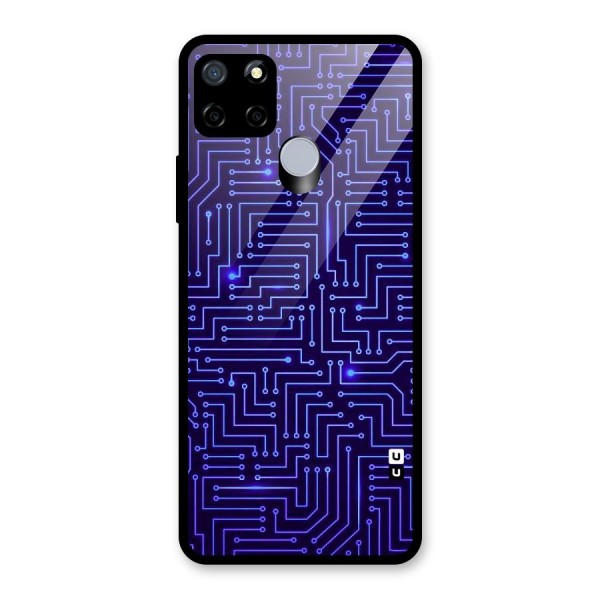 Dotting Lines Glass Back Case for Realme C15