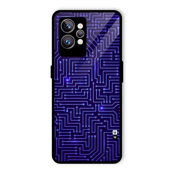 Dotting Lines Glass Back Case for Realme GT2 Pro