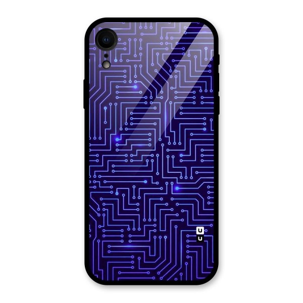 Dotting Lines Glass Back Case for XR