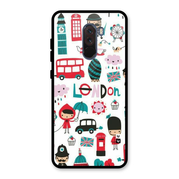 Double Decker Glass Back Case for Poco F1