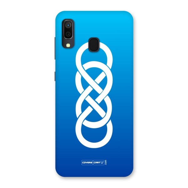 Double Infinity Blue Back Case for Galaxy A20