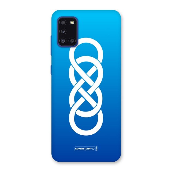 Double Infinity Blue Back Case for Galaxy A31