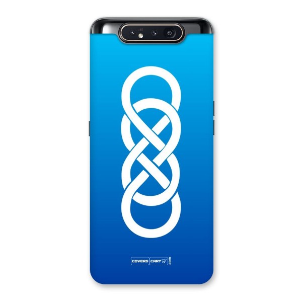 Double Infinity Blue Back Case for Galaxy A80