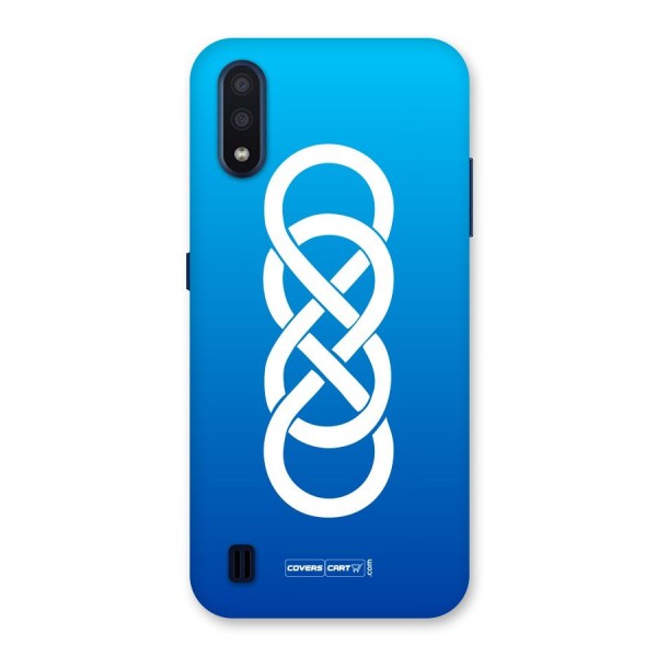 Double Infinity Blue Back Case for Galaxy M01