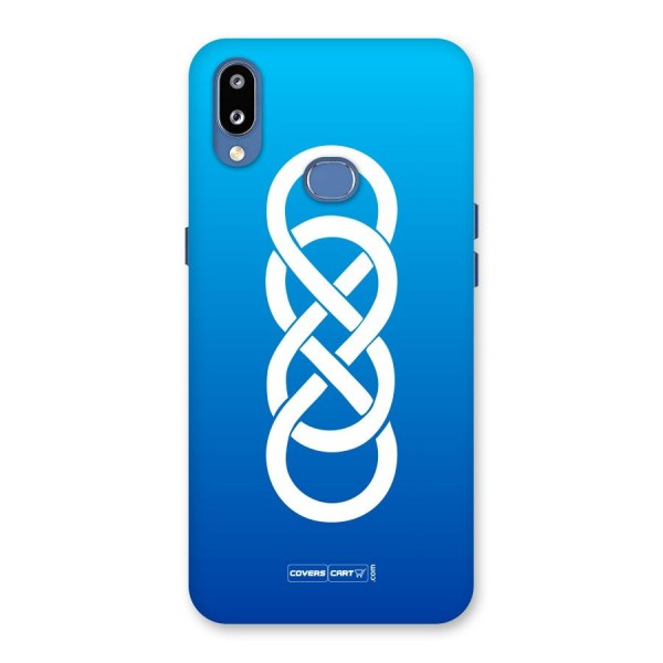 Double Infinity Blue Back Case for Galaxy M01s